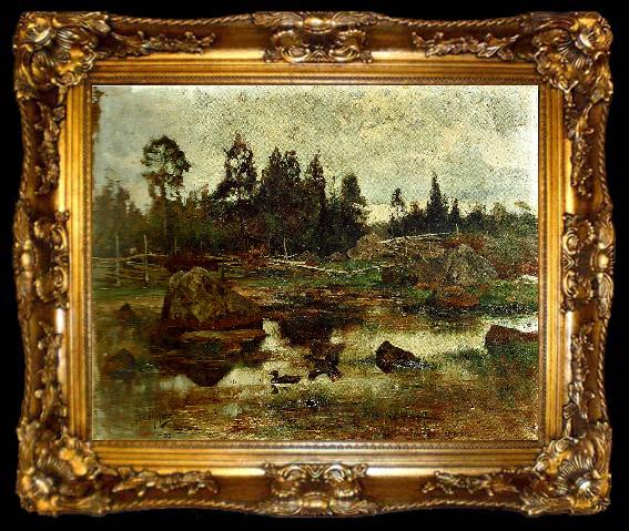 framed  bruno liljefors upplandskt landskap, ta009-2